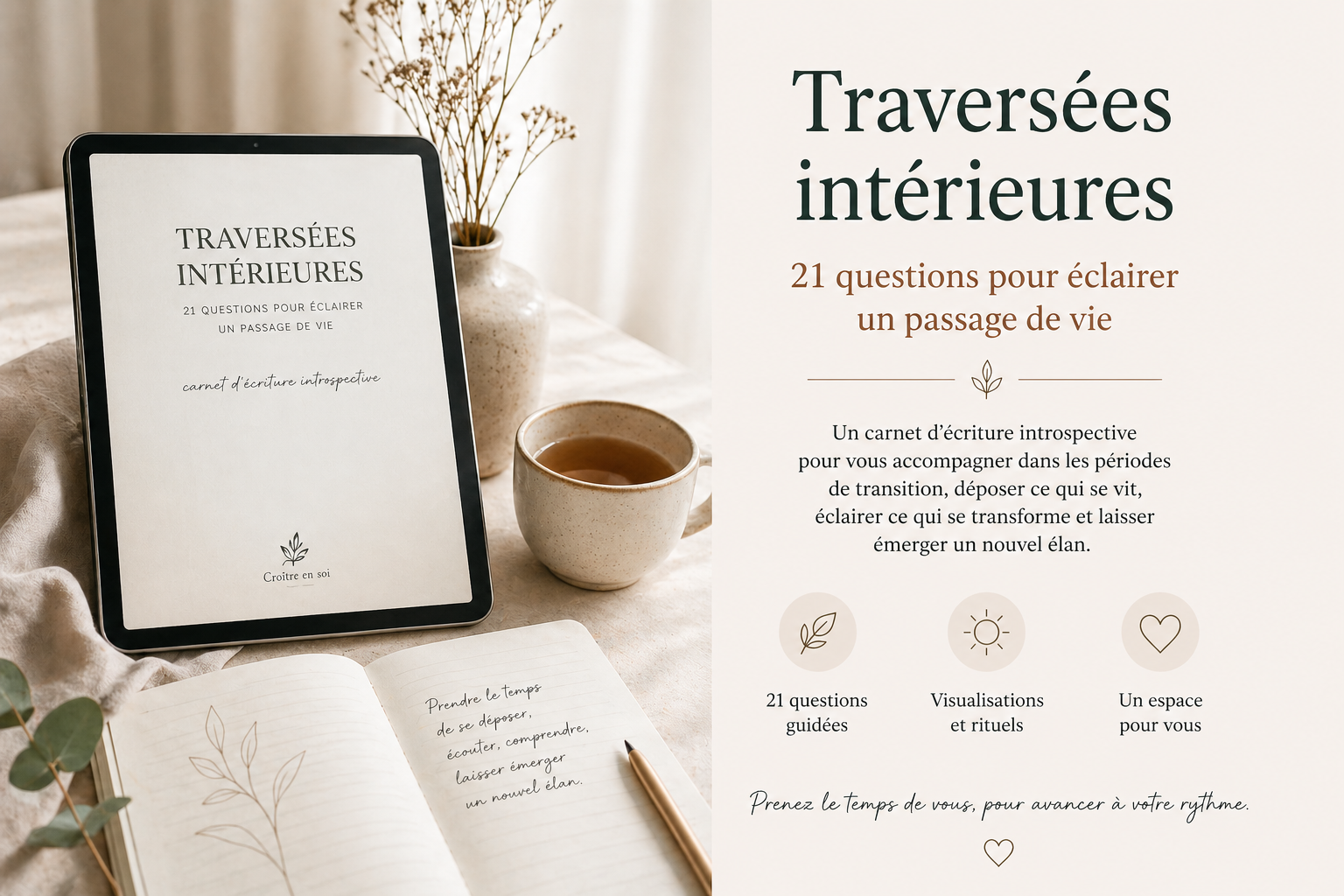 Traversées intérieures, 21 questions pour éclairer un passage de vie